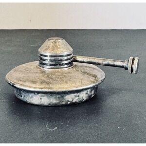 Antique Jewelers Lamp Light Alcohol Burner Oil Lamp Silver Plated‎